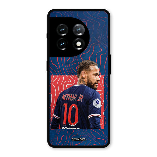 Blue Neymar OnePlus 11 Mobile Back Cover - Sports PrintShield Case