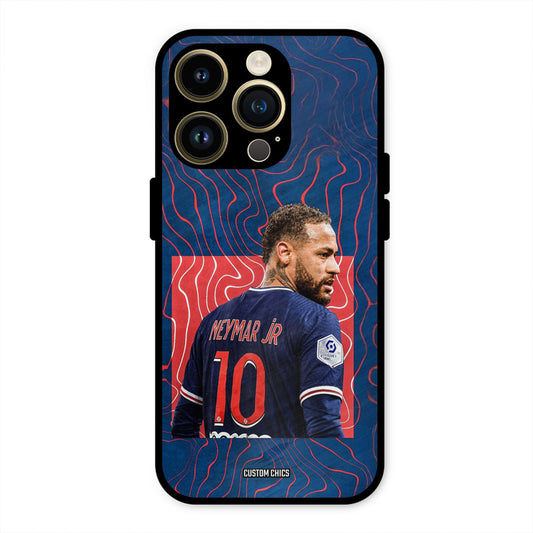 Blue Neymar  iPhone 14 Pro Mobile Back Cover - Sports PrintShield Case
