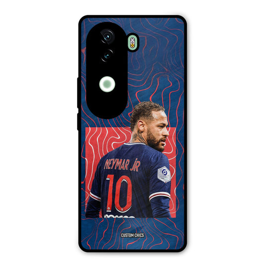 Blue Neymar Vivo V40e Mobile Back Cover - Sports PrintShield Case