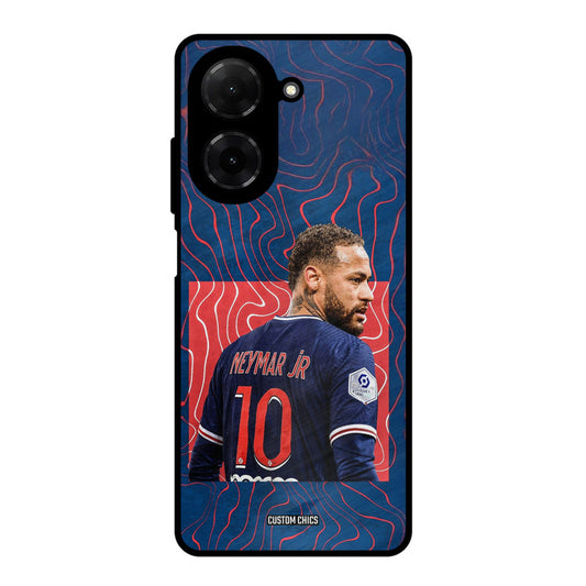 Blue Neymar Poco C71 Mobile Back Cover - Sports PrintShield Case