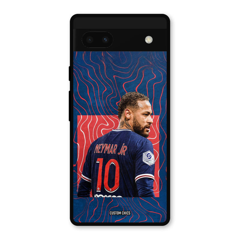 Blue Neymar Google Pixel 6a Mobile Back Cover - Sports PrintShield Case