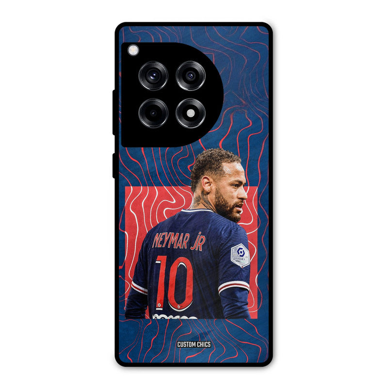 Blue Neymar OnePlus 12R Mobile Back Cover - Sports PrintShield Case