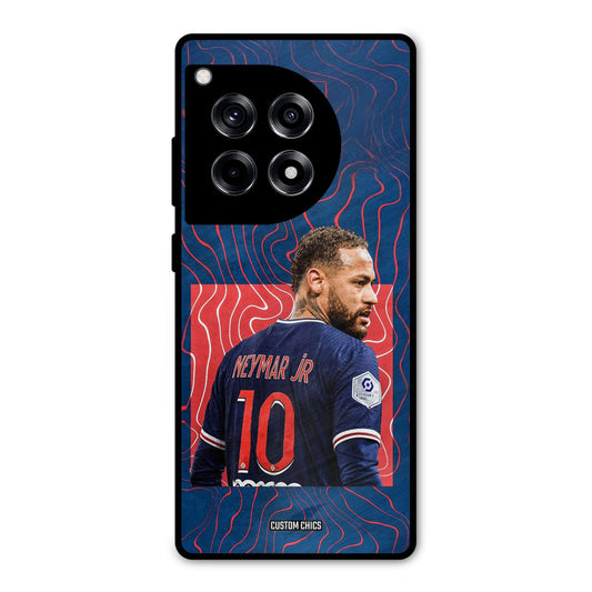 Blue Neymar OnePlus 12R Mobile Back Cover - Sports PrintShield Case
