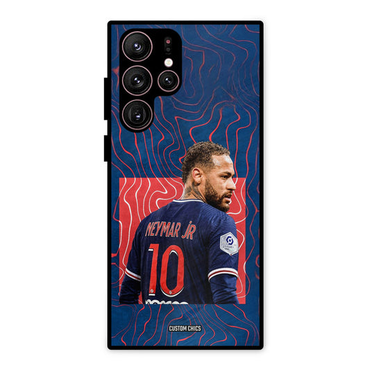 Blue Neymar Samsung Galaxy S22 Ultra Mobile Back Cover - Sports PrintShield Case
