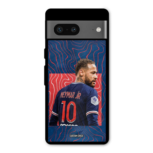 Blue Neymar Google Pixel 7 Mobile Back Cover - Sports PrintShield Case