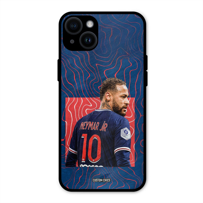 Blue Neymar  iPhone 14 Plus Mobile Back Cover - Sports PrintShield Case