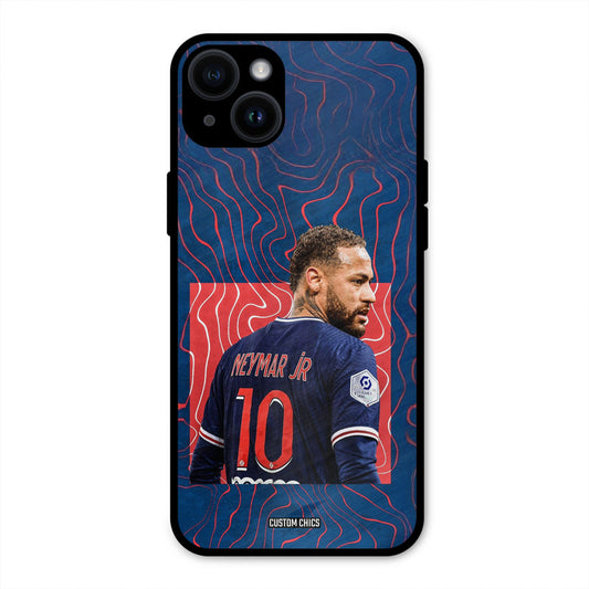 Blue Neymar  iPhone 14 Plus Mobile Back Cover - Sports PrintShield Case
