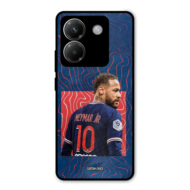 Blue Neymar Poco M7 Pro Mobile Back Cover - Sports PrintShield Case