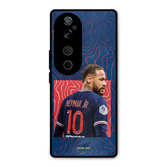 Blue Neymar Vivo V40 Mobile Back Cover - Sports PrintShield Case