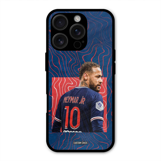 Blue Neymar  iPhone 16 Pro Mobile Back Cover - Sports PrintShield Case
