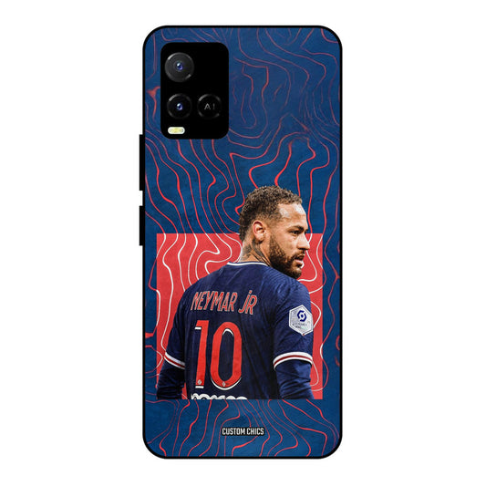 Blue Neymar Vivo Y33s Mobile Back Cover - Sports PrintShield Case
