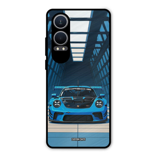 Blue Porsche Oneplus Nord CE4 Lite Mobile Back Cover - Car&Bike PrintShield Case