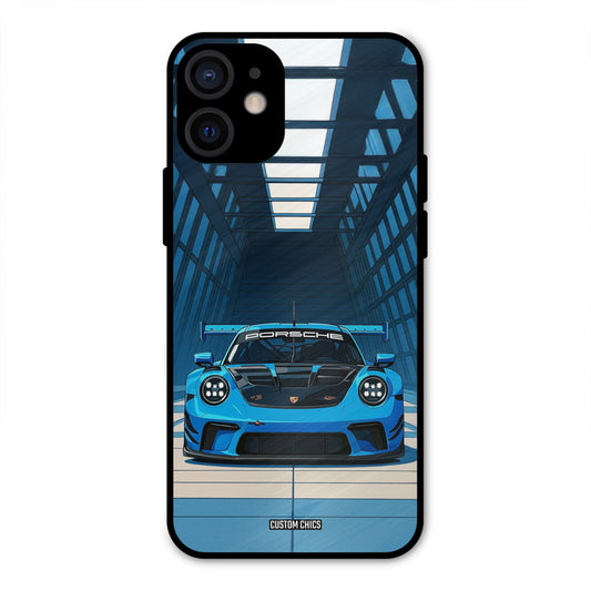 Blue Porsche iPhone 12 Mini Mobile Back Cover - Car&Bike PrintShield Case