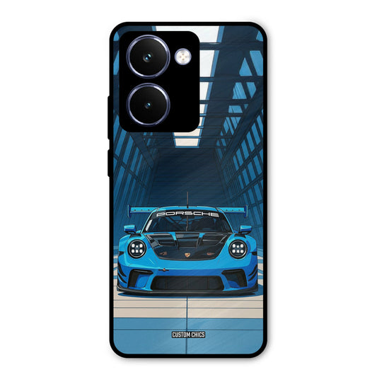 Blue Porsche Realme P3 Ultra Mobile Back Cover - Car&Bike PrintShield Case