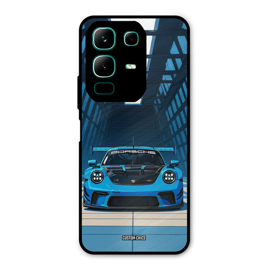 Blue Porsche Infinix Note 50x Mobile Back Cover - Car&Bike PrintShield Case