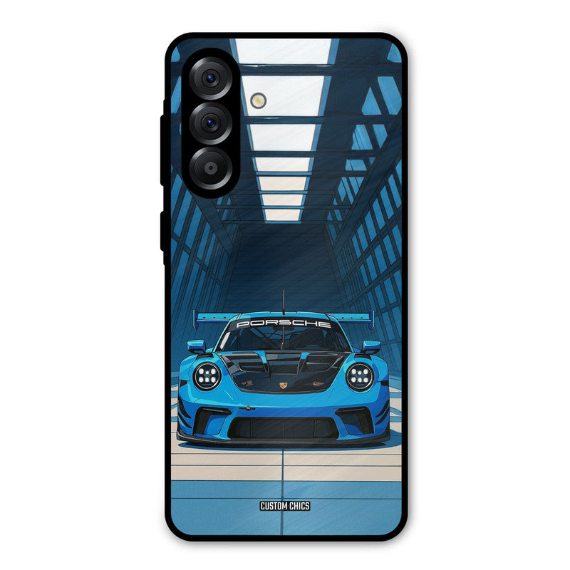 Blue Porsche Samsung Galaxy A36 Mobile Back Cover - Car&Bike PrintShield Case