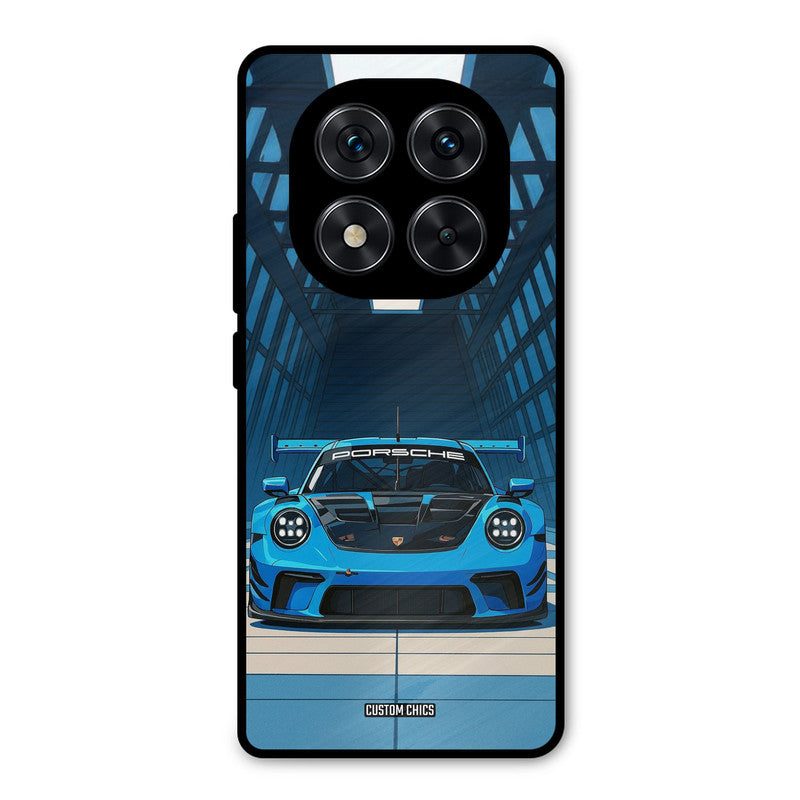Blue Porsche Redmi Note 14 Pro Mobile Back Cover - Car&Bike PrintShield Case