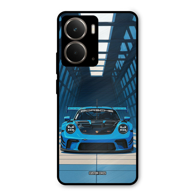 Blue Porsche Realme P3 Mobile Back Cover - Car&Bike PrintShield Case