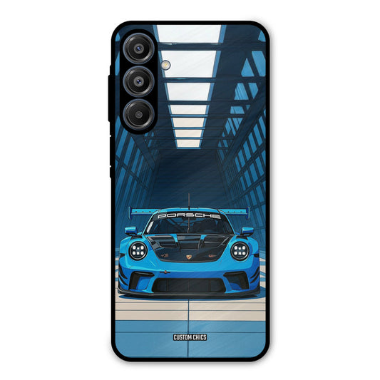 Blue Porsche Samsung Galaxy A16 5G Mobile Back Cover - Car&Bike PrintShield Case