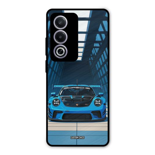 Blue Porsche Oppo A3 Pro Mobile Back Cover - Car&Bike PrintShield Case