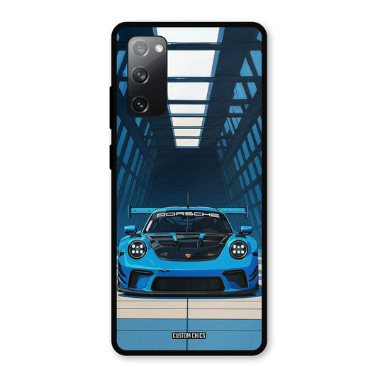 Blue Porsche Samsung Galaxy S20 FE Mobile Back Cover - Car&Bike PrintShield Case