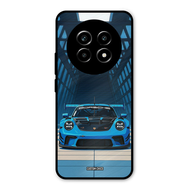 Blue Porsche Realme 14 Pro lite Mobile Back Cover - Car&Bike PrintShield Case