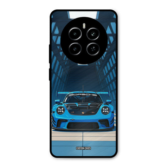 Blue Porsche Realme P1 5G Mobile Back Cover - Car&Bike PrintShield Case