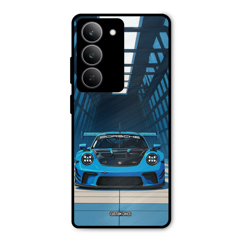 Blue Porsche Realme 14x Mobile Back Cover - Car&Bike PrintShield Case