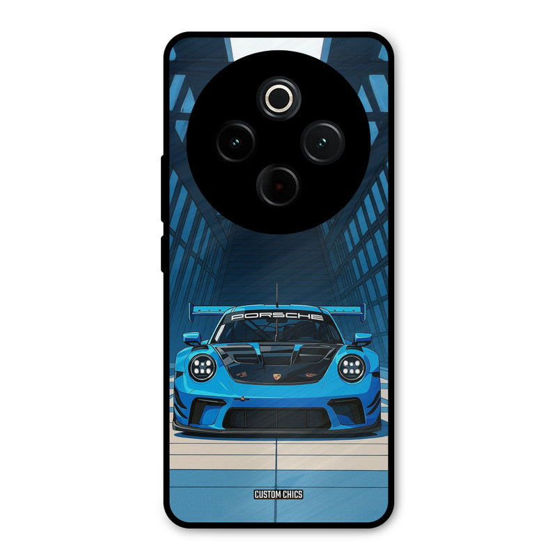 Blue Porsche iQoo Z10 Mobile Back Cover - Car&Bike PrintShield Case
