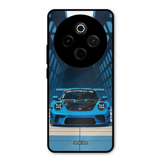 Blue Porsche iQoo Z10 Mobile Back Cover - Car&Bike PrintShield Case