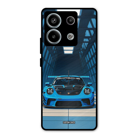 Blue Porsche Redmi Note 13 Pro 5G Mobile Back Cover - Car&Bike PrintShield Case