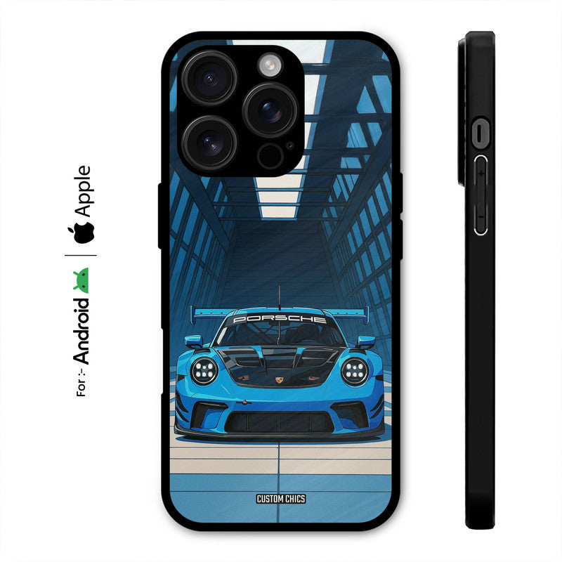 Blue Porsche Case – Premium PrintShield Mobile Cover