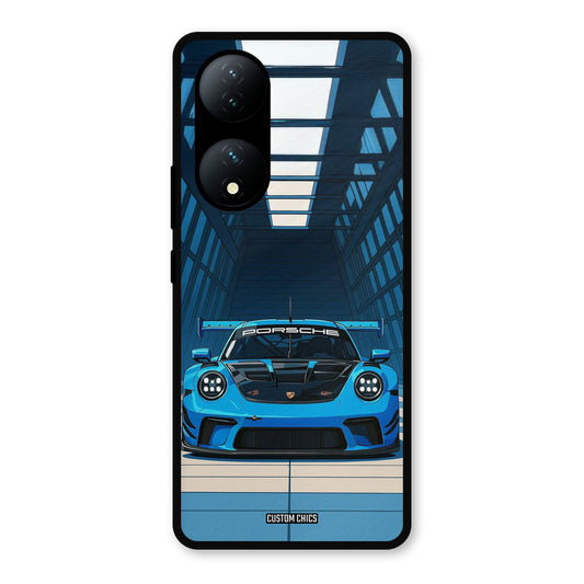Blue Porsche Vivo Y100 Mobile Back Cover - Car&Bike PrintShield Case