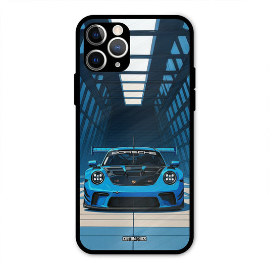 Blue Porsche iPhone 11 Pro Mobile Back Cover - Car&Bike PrintShield Case