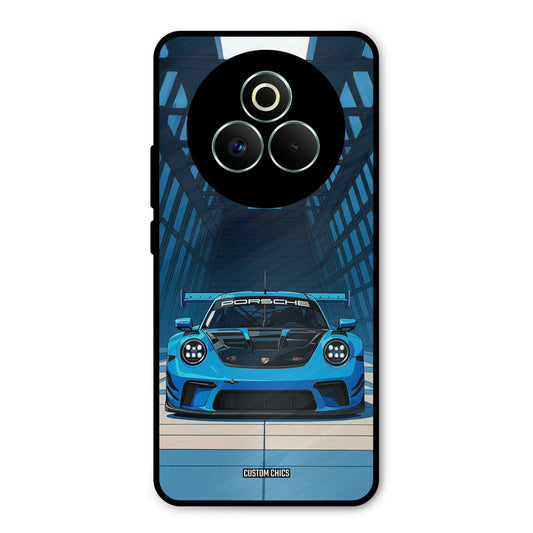 Blue Porsche Realme P3 Pro 5G Mobile Back Cover - Car&Bike PrintShield Case