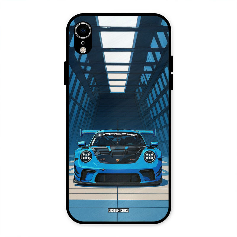 Blue Porsche iPhone XR Mobile Back Cover - Car&Bike PrintShield Case