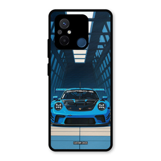 Blue Porsche Redmi 12c Mobile Back Cover - Car&Bike PrintShield Case
