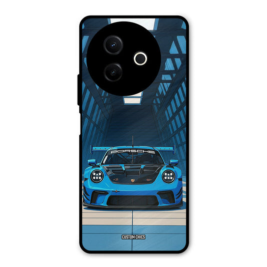 Blue Porsche Vivo Y39 Mobile Back Cover - Car&Bike PrintShield Case