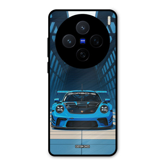 Blue Porsche Vivo X200 Mobile Back Cover - Car&Bike PrintShield Case