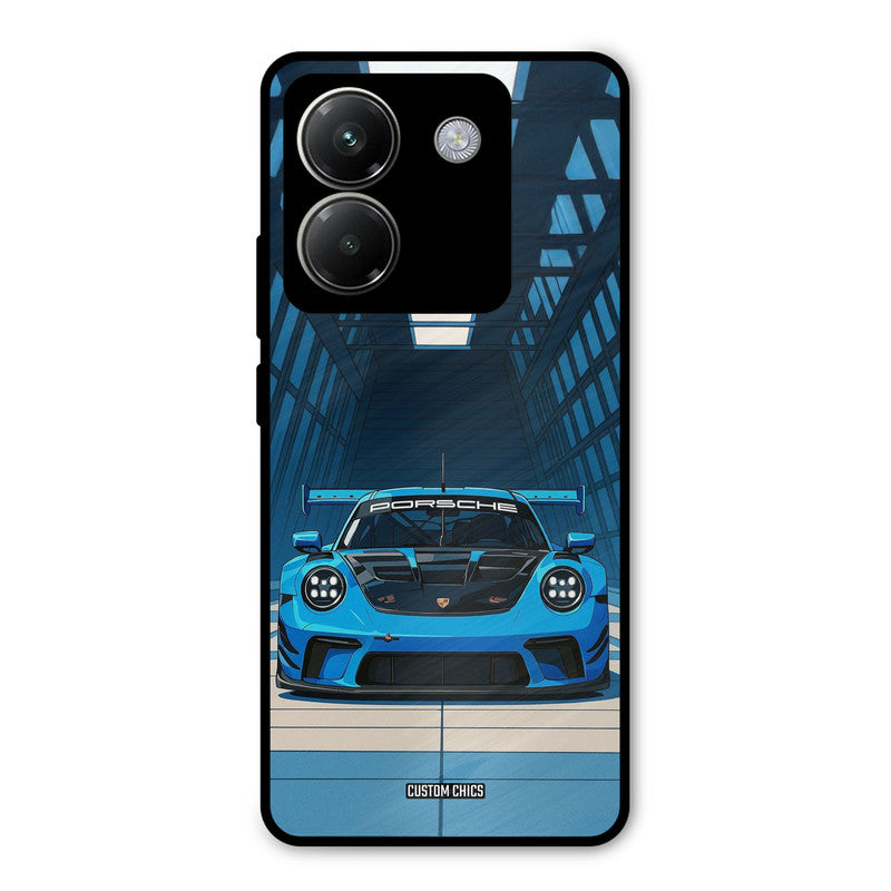 Blue Porsche Poco M7 Pro Mobile Back Cover - Car&Bike PrintShield Case