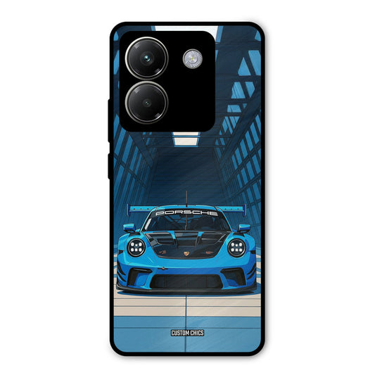 Blue Porsche Poco M7 Pro Mobile Back Cover - Car&Bike PrintShield Case