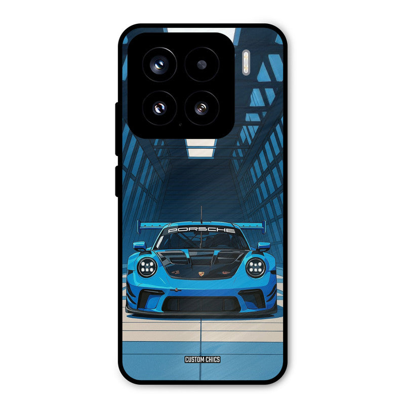 Blue Porsche Xiaomi 15 5G Mobile Back Cover - Car&Bike PrintShield Case