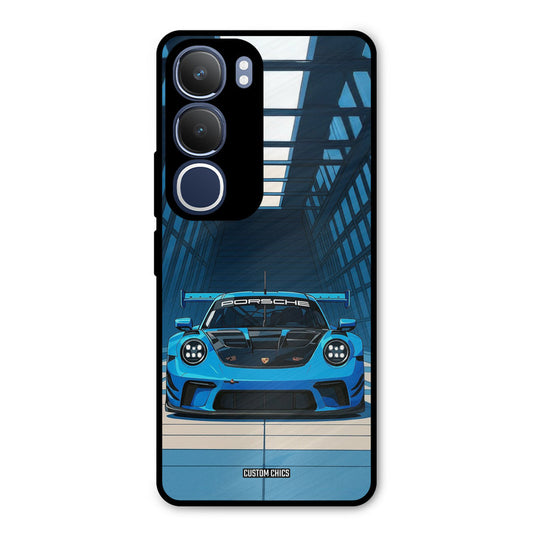 Blue Porsche Vivo Y29 Mobile Back Cover - Car&Bike PrintShield Case