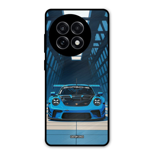 Blue Porsche OnePlus 13R Mobile Back Cover - Car&Bike PrintShield Case