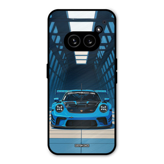 Blue Porsche Nothing Phone 2a Mobile Back Cover - Car&Bike PrintShield Case