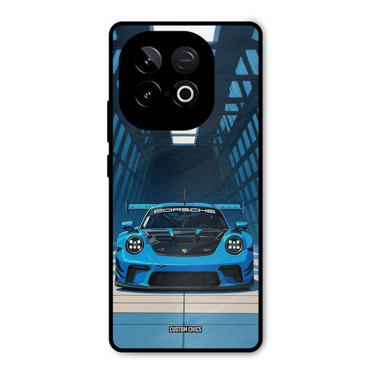 Blue Porsche iQOO Neo 10 Mobile Back Cover - Car&Bike PrintShield Case