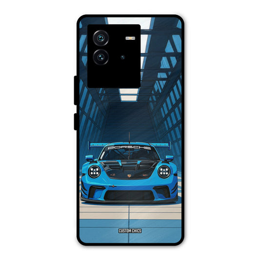 Blue Porsche iQOO Neo 6 5G Mobile Back Cover - Car&Bike PrintShield Case