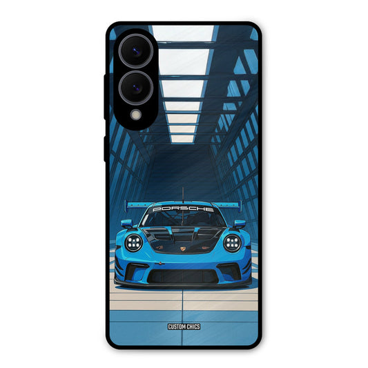 Blue Porsche Samsung Galaxy S25 Edge Mobile Back Cover - Car&Bike PrintShield Case