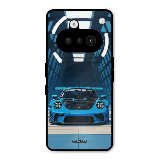 Blue Porsche Nothing Phone 3A Mobile Back Cover - Car&Bike PrintShield Case