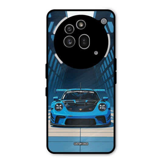 Blue Porsche Nothing Phone 3A Pro Mobile Back Cover - Car&Bike PrintShield Case